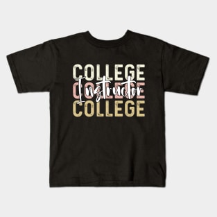 College instructor assistant Thank You college instructor Kids T-Shirt